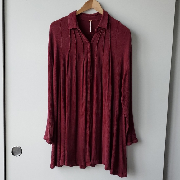 Free People Dresses & Skirts - Free People Boho Shirt Dress / Top in Size XS